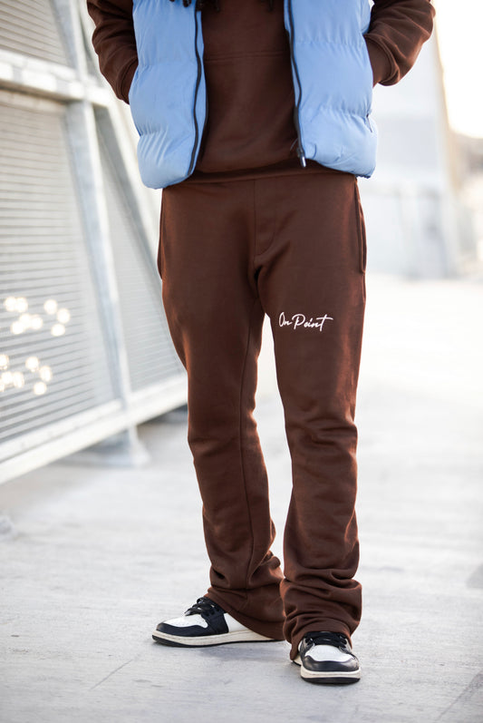 On Point Classic Flare Sweatpant - Brown