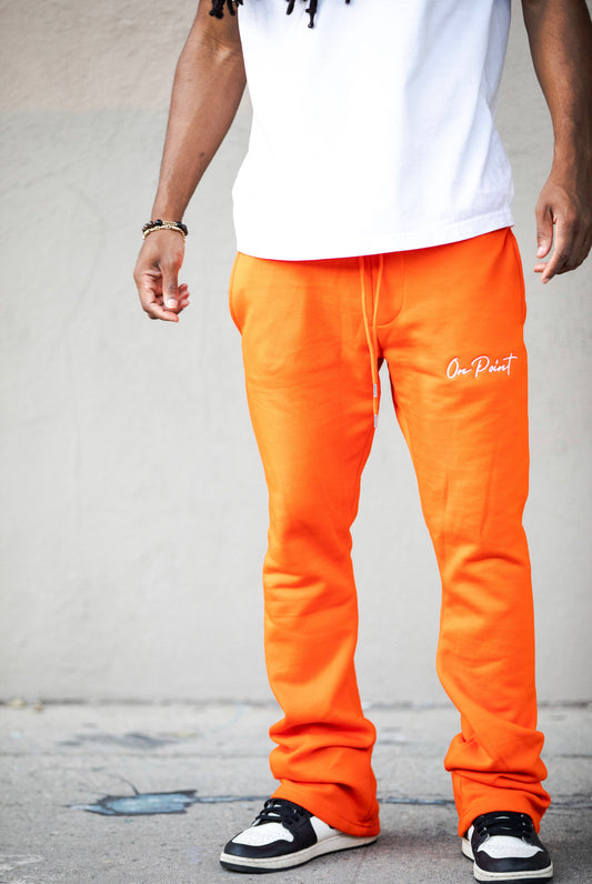 On Point Classic Flare Sweatpants - Orange